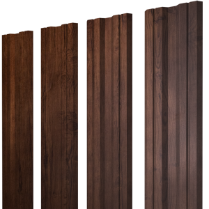 Штакетник Twin с прямым резом 0,45 Print Premium Cherry Wood Fresh TwinColor