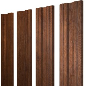 Штакетник Twin с прямым резом 0,45 Print Premium Golden Wood Fresh TwinColor