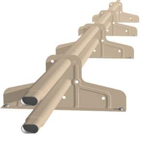 Снегозадержатель Стандарт Т4 d 40х20 RAL 1015 (3м)