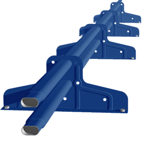 Снегозадержатель Стандарт Т4 d 40х20 RAL 5005 (3м)