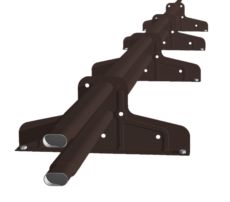 Снегозадержатель Стандарт Т4 d 40х20 RR 32 (3м)