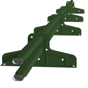 Снегозадержатель Стандарт Т4 d 40х20 RR 11 (3м)
