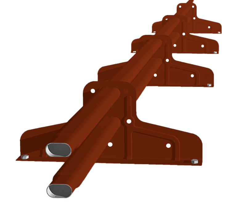 Снегозадержатель Стандарт Т4 d 40х20 RR 29 (3м)