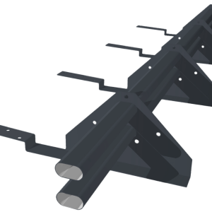 Снегозадержатель трубчатый для композитной черепицы RAL 7024 (3м)