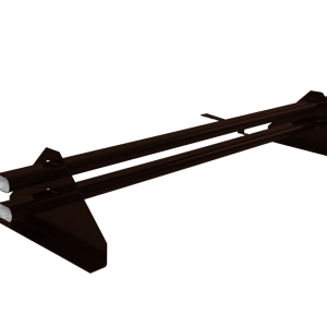 Снегозадержатель трубчатый для композитной черепицы RAL 8019 (1м)