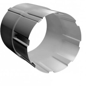 Соединитель трубы GL PU 100 мм RAL 9003 сигнальный белый