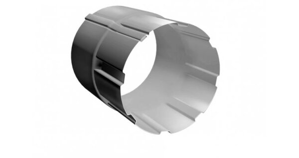 Соединитель трубы GL PU 100 мм RAL 9003 сигнальный белый