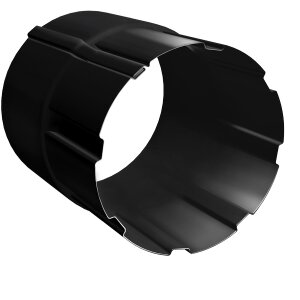 Соединитель трубы Grand Line 90 мм RAL 9005 черный