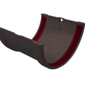 Соединитель желобов Классика 120 ПВХ Grand Line графит (RAL 7024)