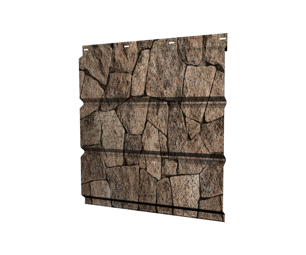 Софит металлический центральная перфорация 0,45 Print Elite с пленкой King Stone TwinColor
