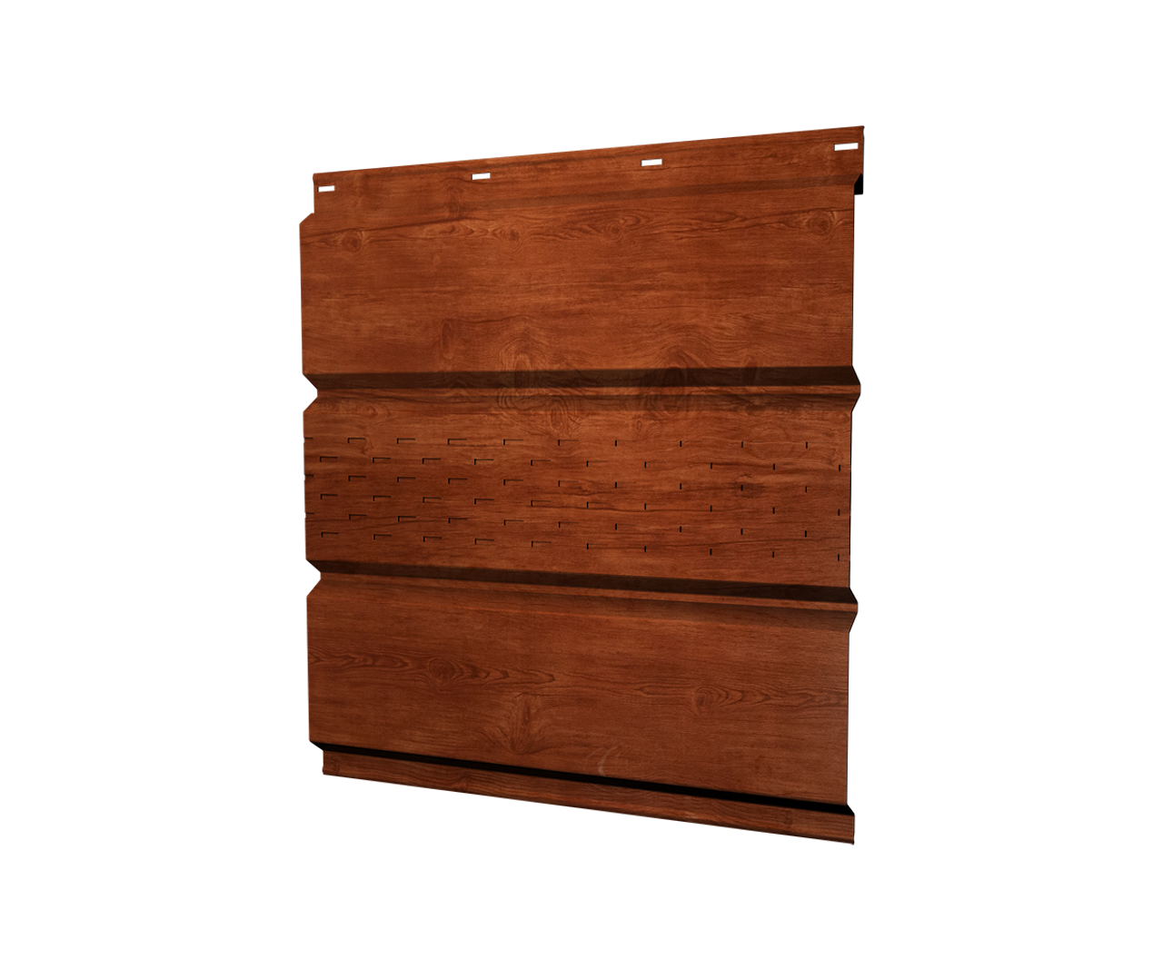 Софит металлический центральная перфорация 0,45 Print Elite с пленкой Rowan TwinColor