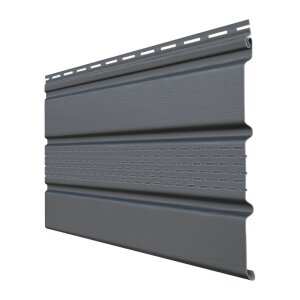 Софит Premium Acryl Grand Line частично перфорированный графит (3,0м)