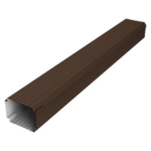 Труба гофрированная Vortex Lite Matt 76х102х1000мм RAL 8017 шоколад