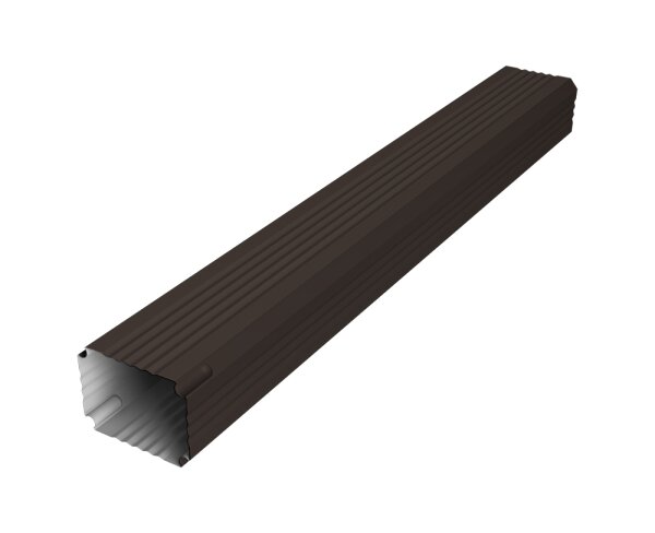 Труба гофрированная Vortex Lite Matt 76х102х1000мм RR 32 темно-коричневый