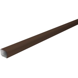 Труба гофрированная Vortex Lite Matt 76х102х3000мм RAL 8017 шоколад