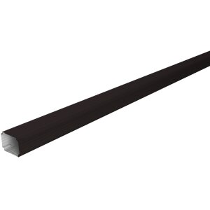 Труба гофрированная Vortex Lite Matt 76х102х3000мм RAL 9005 черный