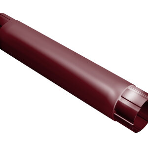 Труба круглая соединительная GL PU 90 мм 1 м RAL 3005 красное вино