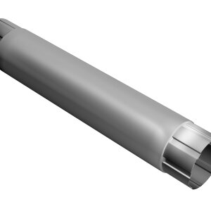 Труба круглая соединительная GL PU 90 мм 1 м RAL 9003 сигнальный белый