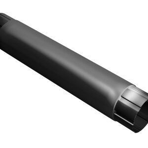 Труба круглая соединительная Grand Line 90мм 1м RAL 9005 черный