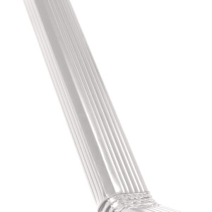 Труба прямоугольная с коленом Vortex 1м RAL 9003