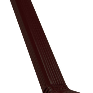 Труба прямоугольная с коленом Vortex 3м RAL 8017
