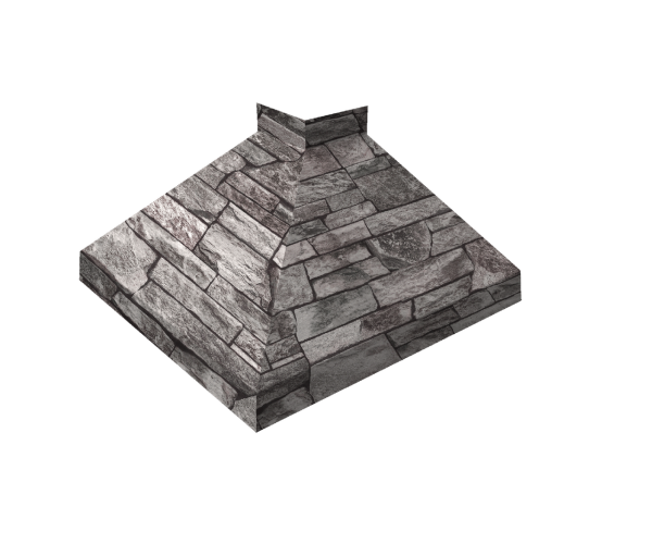 Угол отлива внешний 100 0,45 Print Elite с пленкой Fine Stone TwinColor