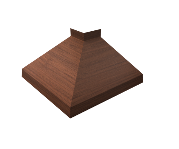 Угол отлива внешний 150 0,45 Print Elite с пленкой Choco Wood TwinColor