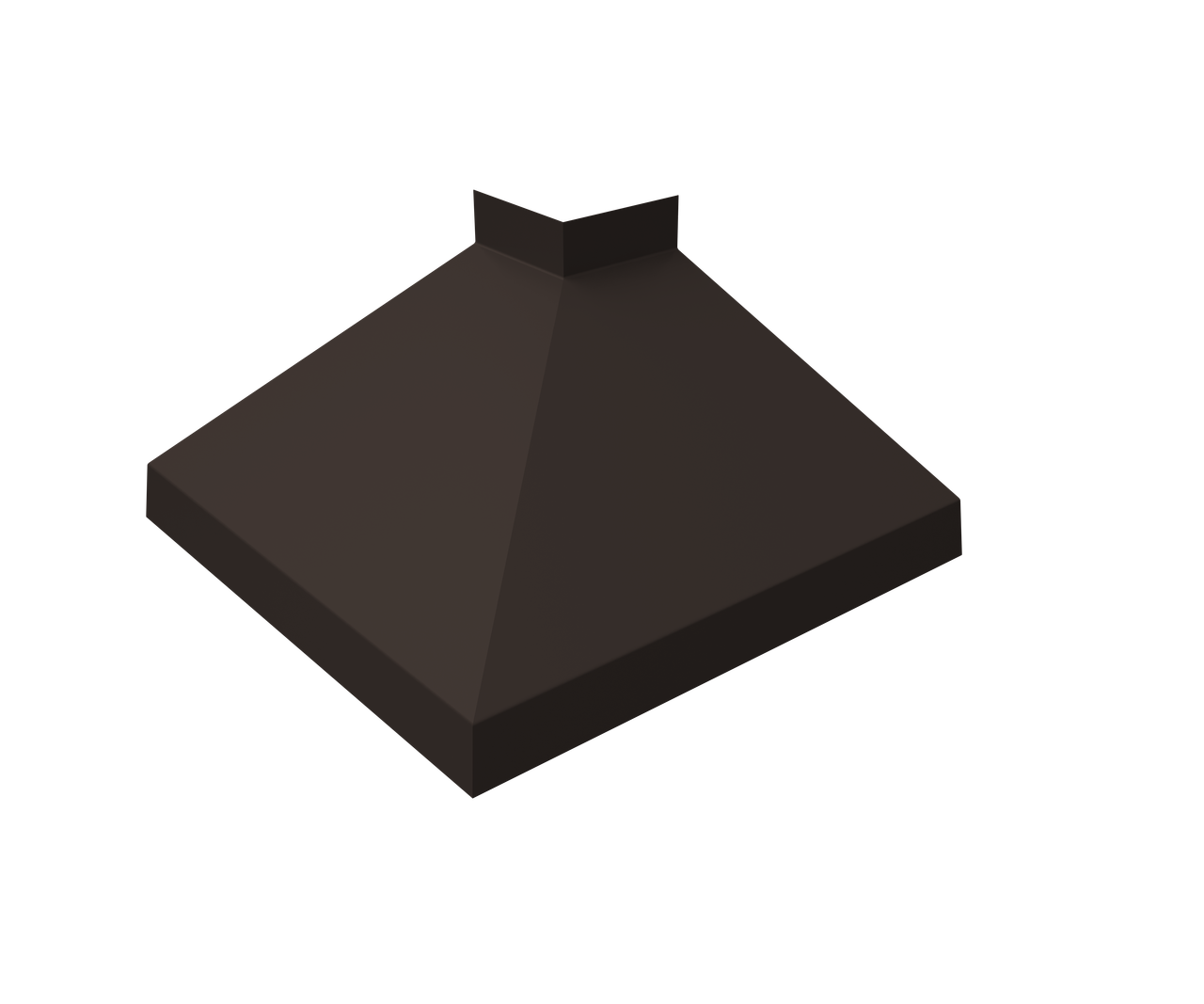 Угол отлива внешний 150 0,5 GreenCoat Pural BT с пленкой RR 32 темно-коричневый (RAL 8019 серо-коричневый)