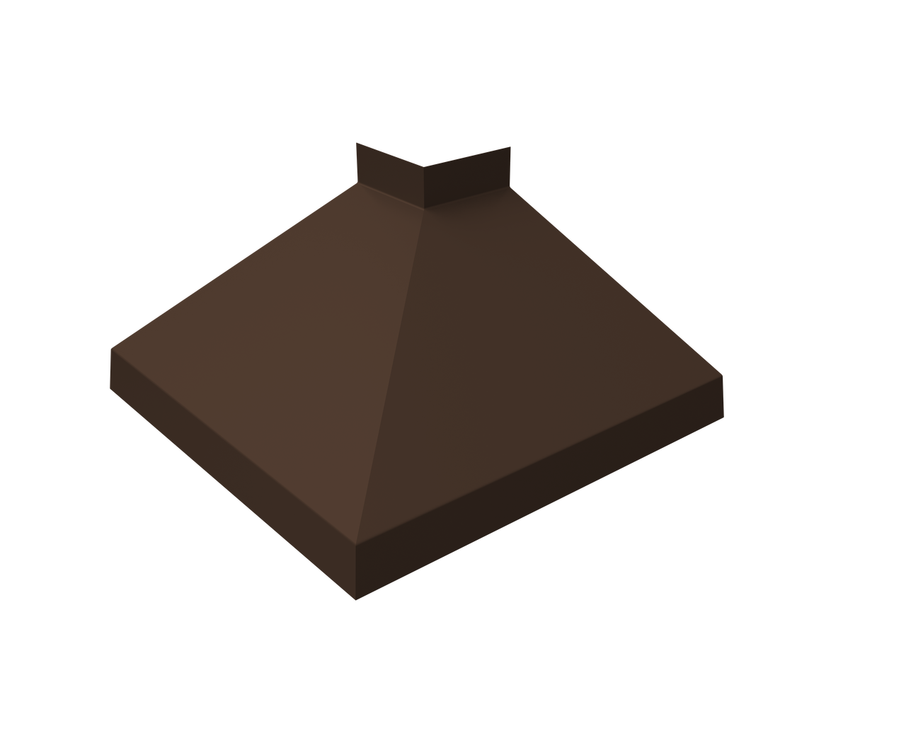 Угол отлива внешний 150 0,5 PurLite Matt с пленкой RAL 8017 шоколад