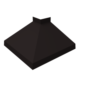 Угол отлива внешний 200 0,45 Drap TX с пленкой RAL 9005 черный