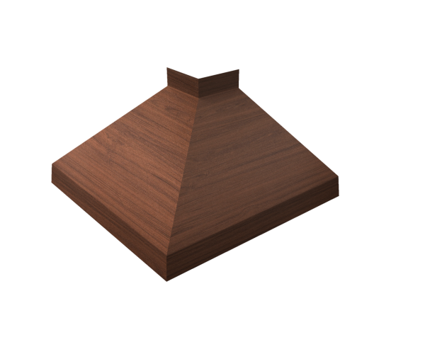 Угол отлива внешний 250 0,45 Print Elite с пленкой Choco Wood TwinColor