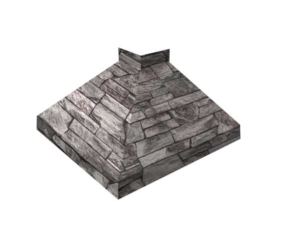 Угол отлива внешний 250 0,45 Print Elite с пленкой Fine Stone TwinColor