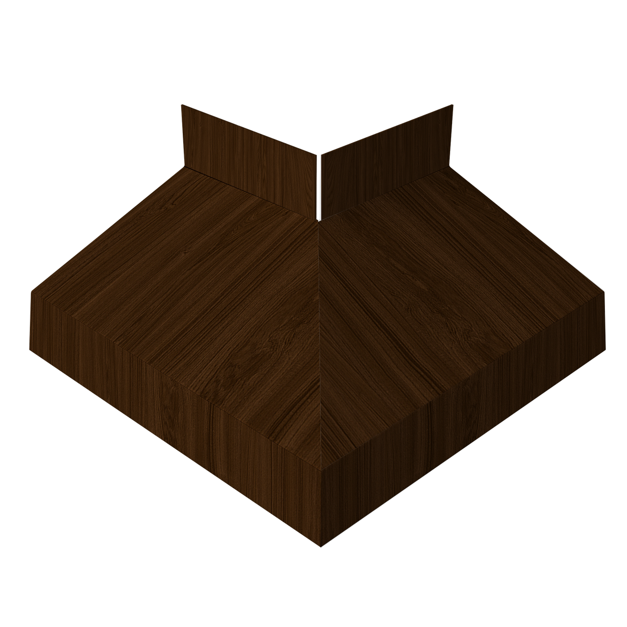 Угол отлива внешний 50 0,45 Print Elite с пленкой Choco Wood TwinColor