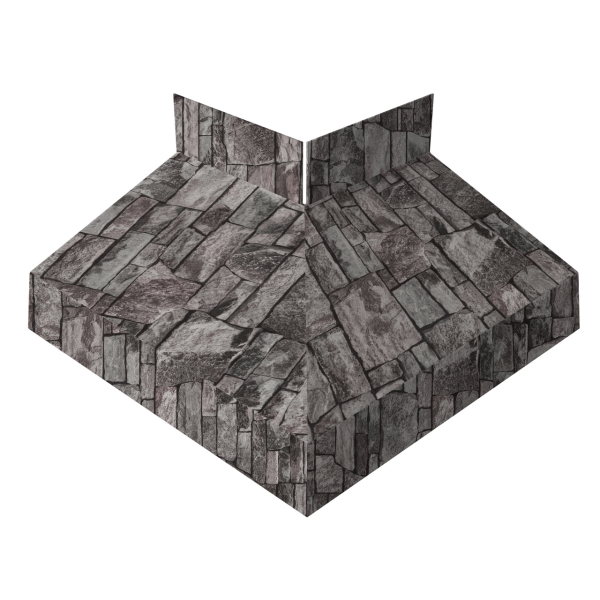 Угол отлива внешний 50 0,45 Print Elite с пленкой Fine Stone TwinColor