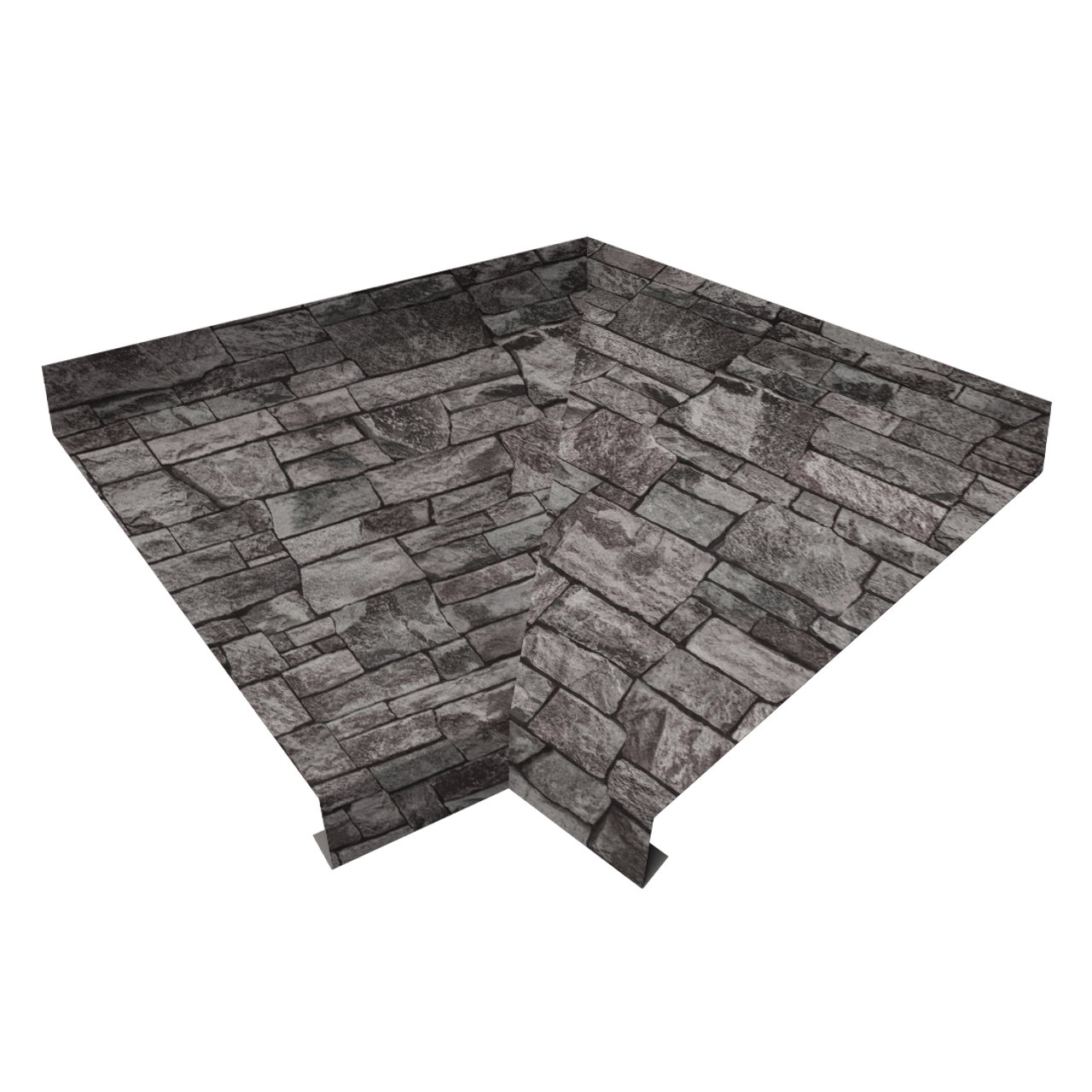 Угол отлива внутренний 150 0,45 Print Elite с пленкой Fine Stone TwinColor