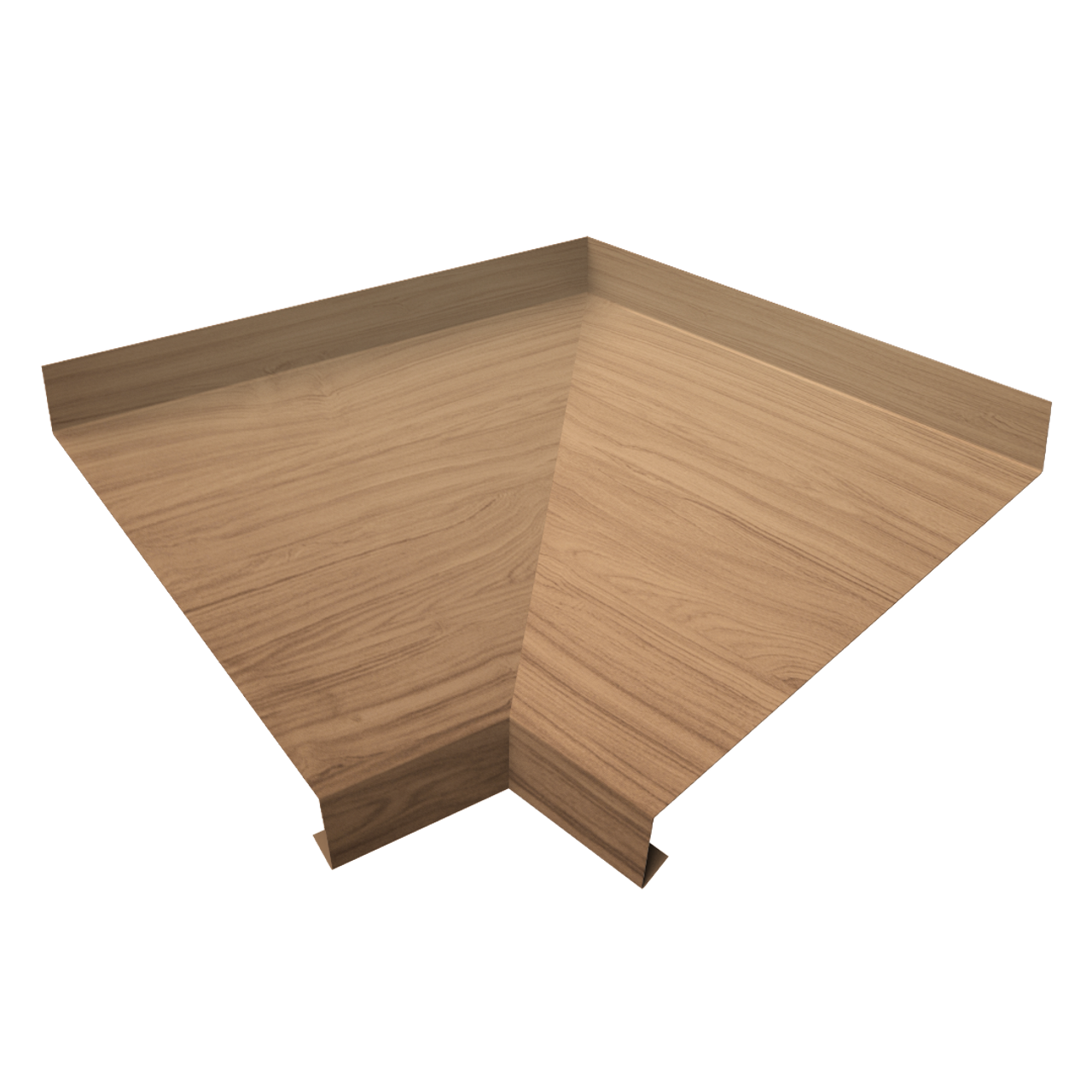 Угол отлива внутренний 150 0,45 Print Elite с пленкой Honey Wood TwinColor