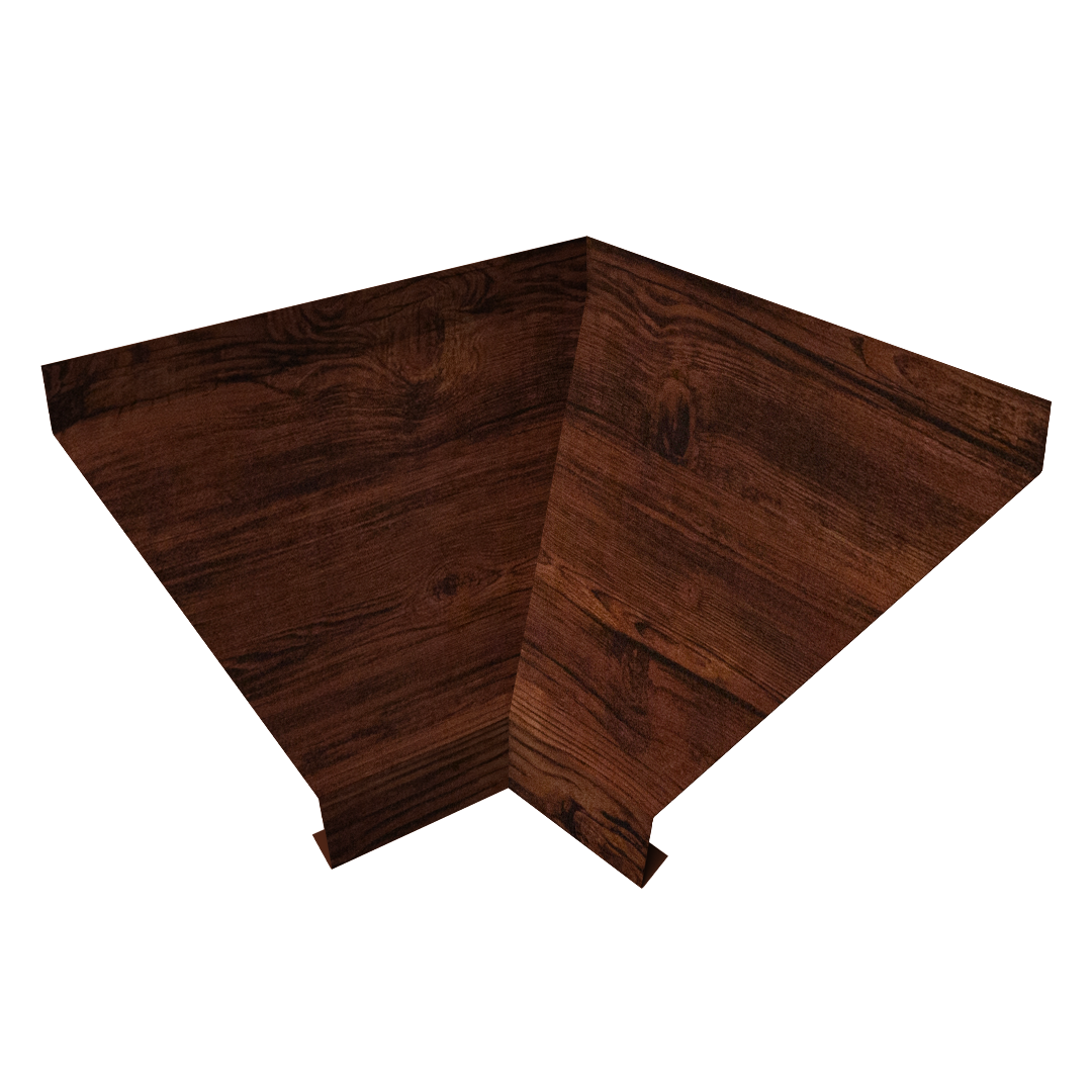 Угол отлива внутренний 250 0,45 Print Elite с пленкой Cherry Wood TwinColor
