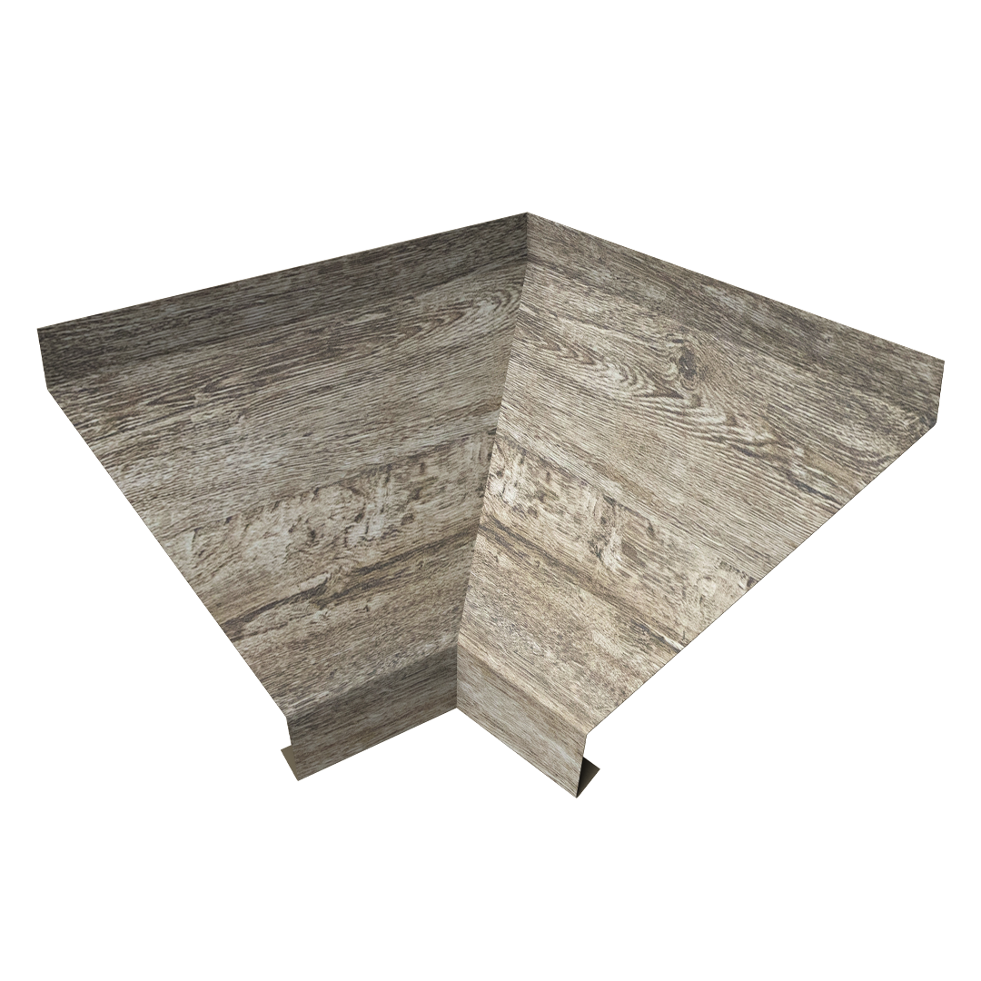 Угол отлива внутренний 250 0,45 Print Elite с пленкой Nordic Wood TwinColor