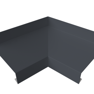 Угол отлива внутренний 50 0,45 Drap TX с пленкой RAL 7024 мокрый асфальт