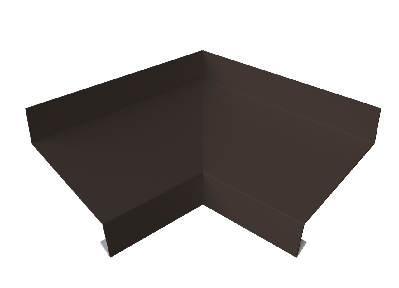 Угол отлива внутренний 50 0,45 Drap TX с пленкой RR 32 темно-коричневый
