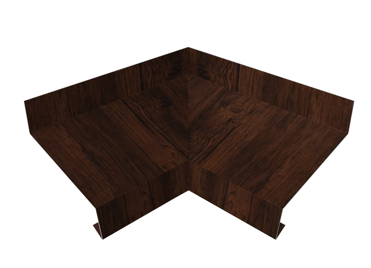 Угол отлива внутренний 50 0,45 Print Elite с пленкой Cherry Wood TwinColor