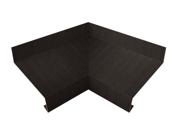 Угол отлива внутренний 50 0,45 Print Elite с пленкой Coffee Wood TwinColor