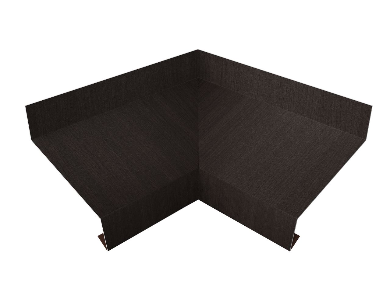 Угол отлива внутренний 50 0,45 Print Elite с пленкой Coffee Wood TwinColor