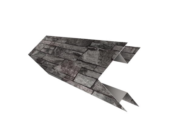 Угол внешний сложный 75х75 0,45 Print Elite Fine Stone TwinColor (2м)