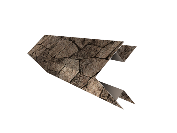 Угол внешний сложный 75х75 0,45 Print Elite King Stone TwinColor (2м)