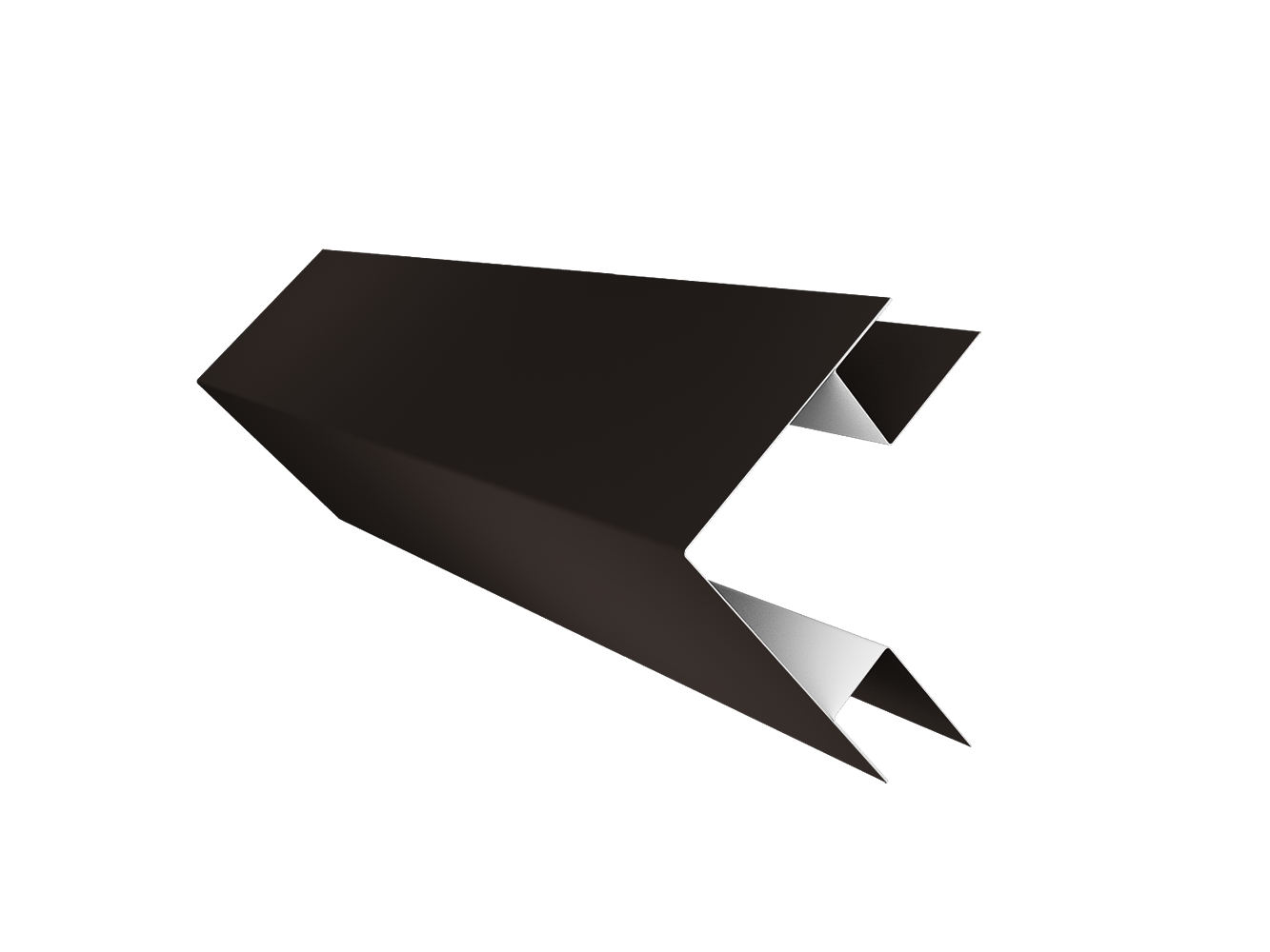 Угол внешний сложный 75х75 0,5 PurPro Matt 275 RR 32 темно-коричневый (2м)