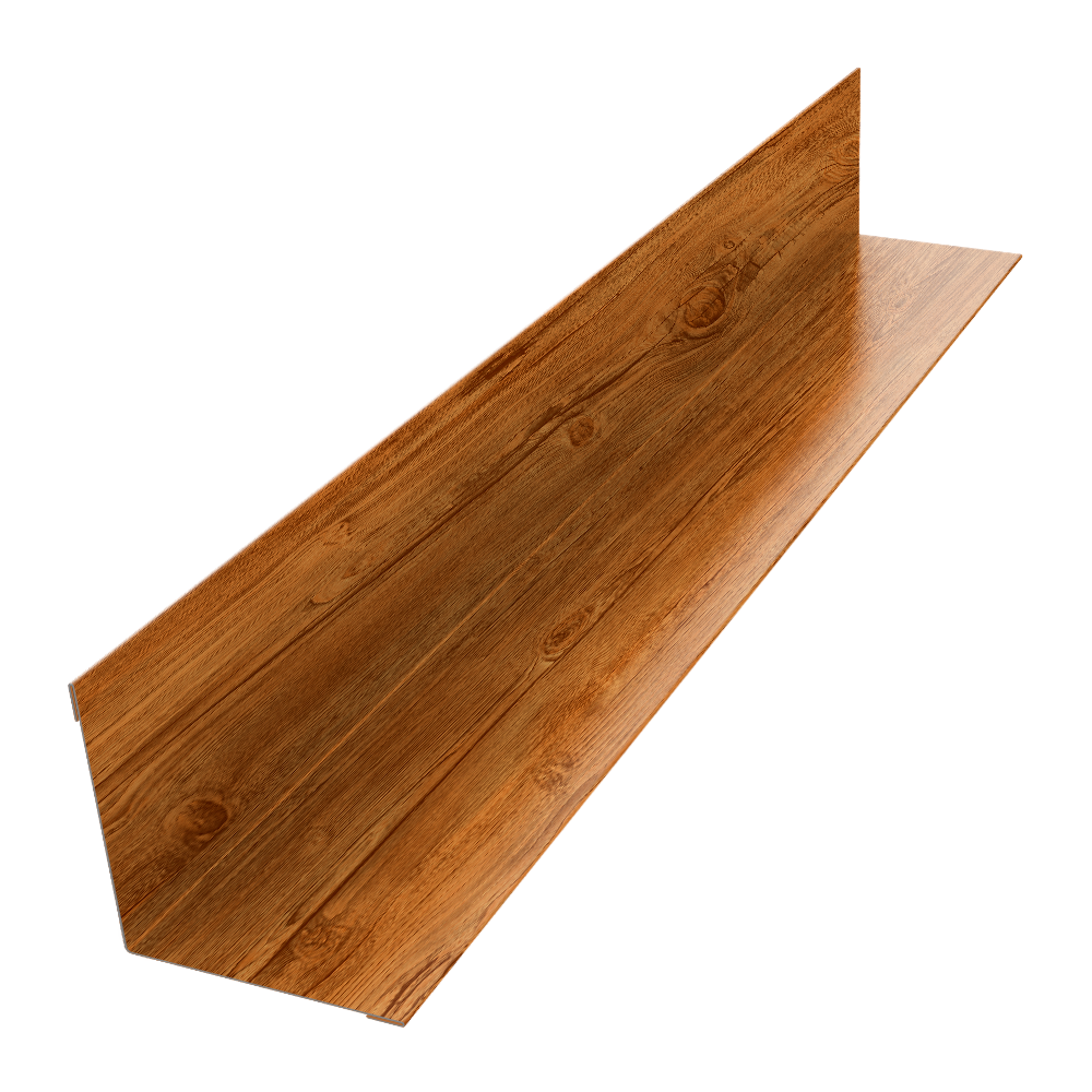 Угол внутренний 40х40 0,45 Print Elite Golden Wood TwinColor (3м)