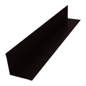 Угол внутренний 50х50 0,5 Satin с пленкой RAL 9005 черный (2м)