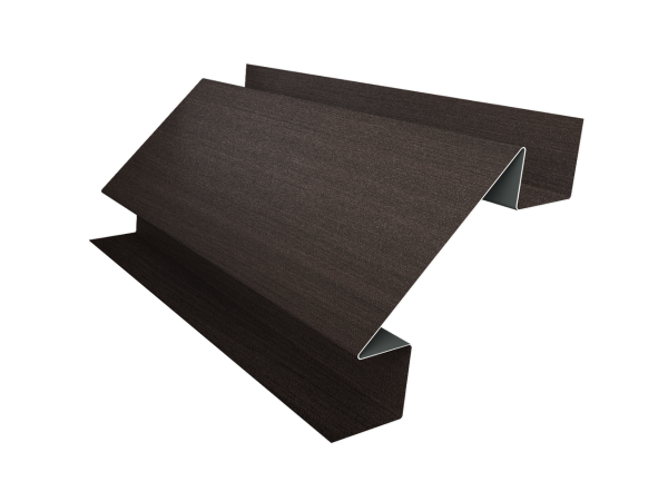 Угол внутренний сложный 75мм 0,45 Print Elite Coffee Wood TwinColor (2м)
