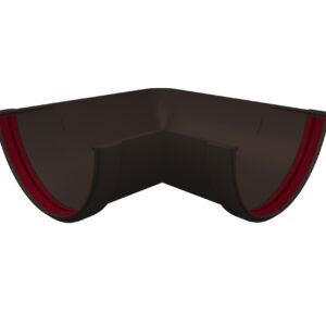 Угол желоба 90 град.Классика 120 ПВХGrand Line коричневый (RR32)